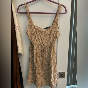 Brandy Melville Yellow Floral Mini Dress